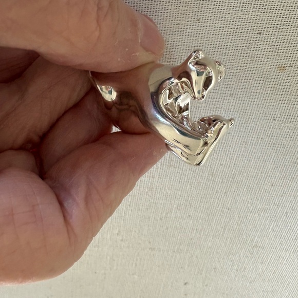 Silver Tone Mother and Baby Polar Bear Pendant - Picture 5 of 9